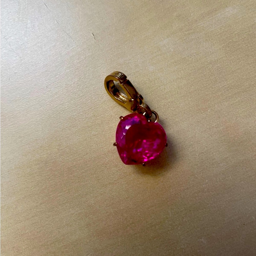 Juicy Couture Pink Heart Stone Charm